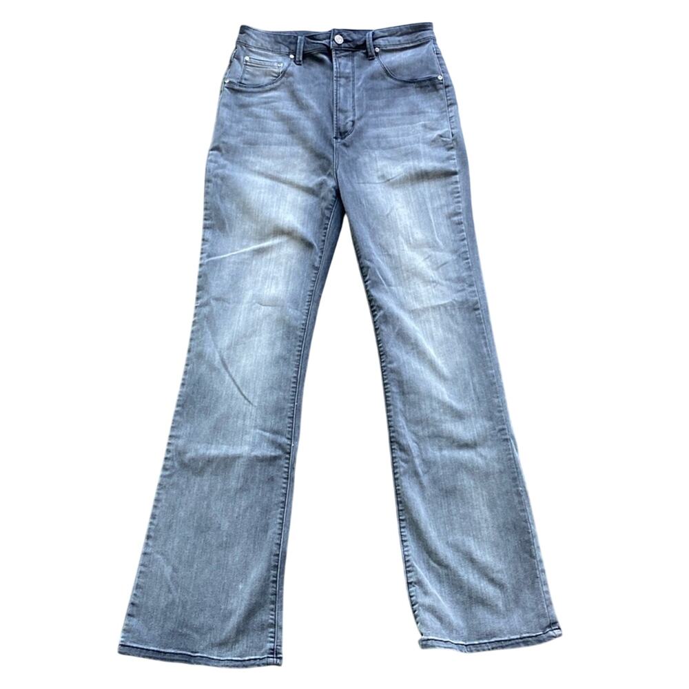 AFRM Huxley Bootcut Jean Womens Sz 32 Grey High Rise Y2K